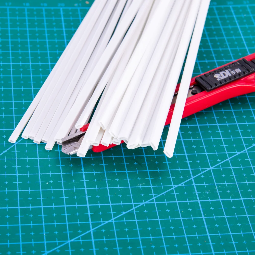 Rectangular White Hollow Square Tube Set 6 Rectangular White Hollow Square Tube Set - Image 6