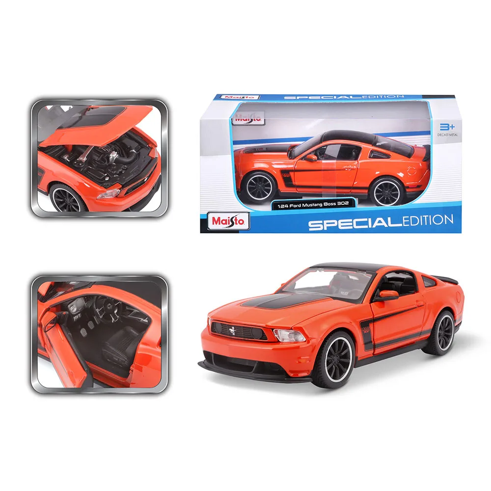 Maisto 1:24 Ford Mustang Boss 302 Diecast Model 3 Maisto 1:24 Ford Mustang Boss 302 Diecast Model - Image 3