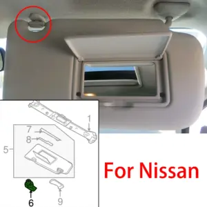 Sun Visor Clips Set for Nissan and Infiniti 8 Seb6569c7cd144e7198cf5f8b9dd26000p