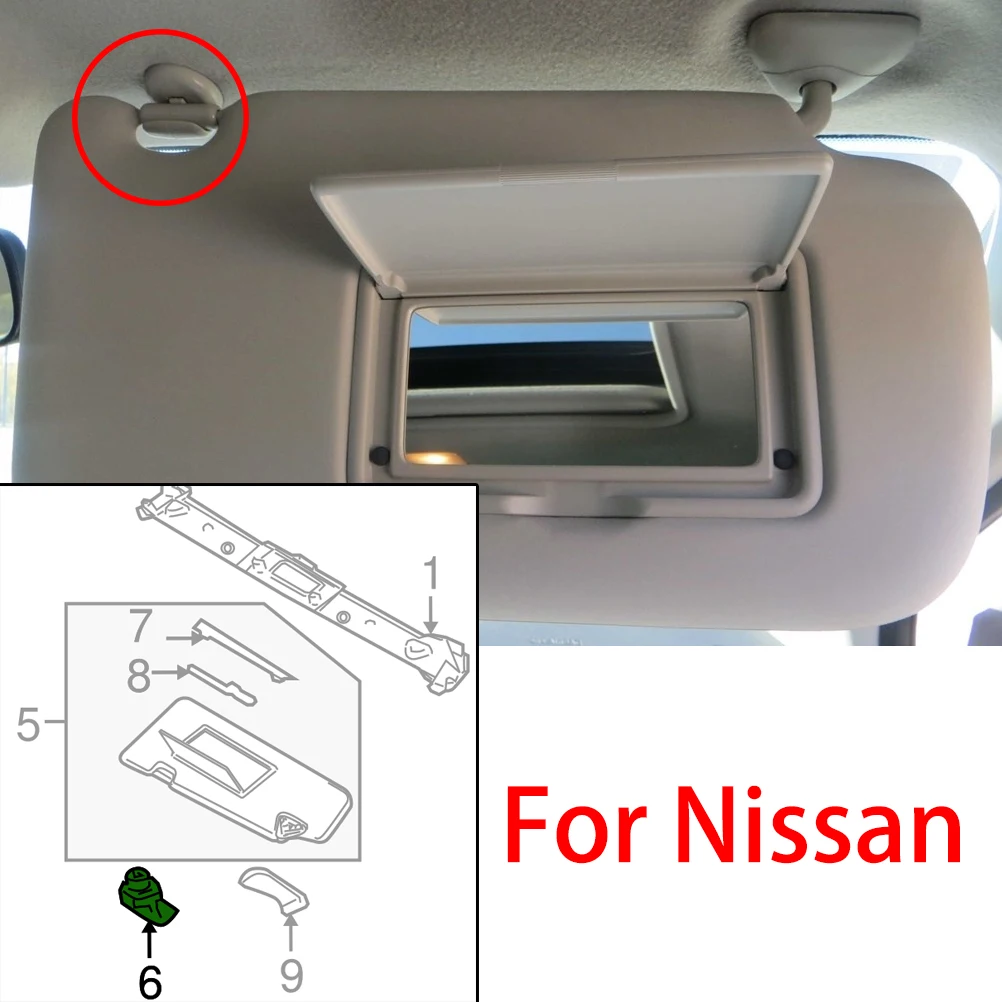 Sun Visor Clips Set for Nissan and Infiniti 3 Sun Visor Clips Set for Nissan and Infiniti - Image 3
