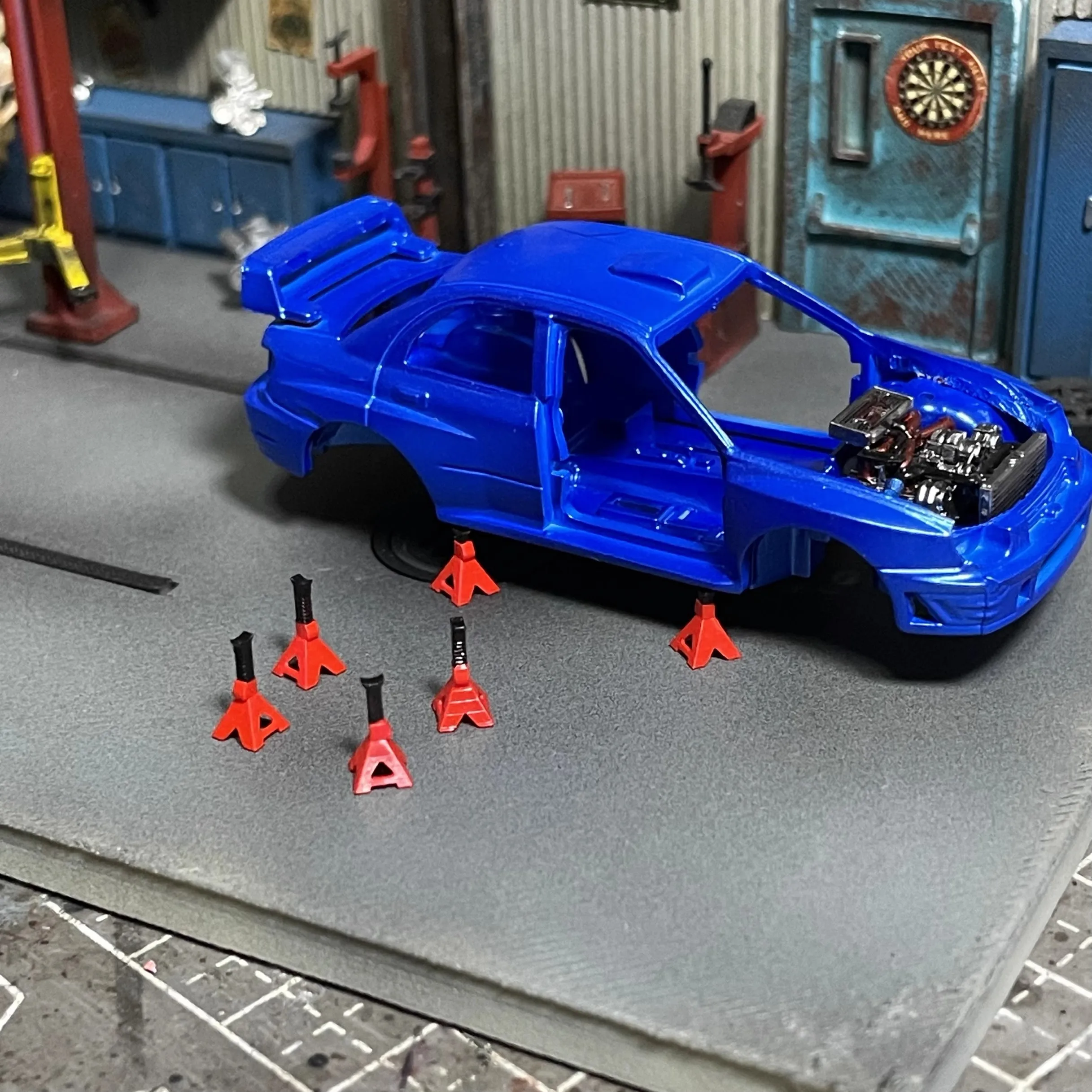 1/64 Scale Diorama Set with Racing Car and Stands 3 1/64 Scale Diorama Set with Racing Car and Stands - Image 3