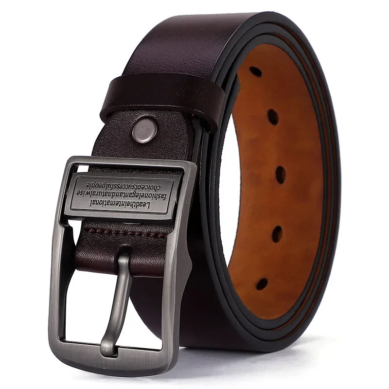 Genuine Leather Men's Belt in Black 7 Genuine Leather Men's Belt in Black - Image 7