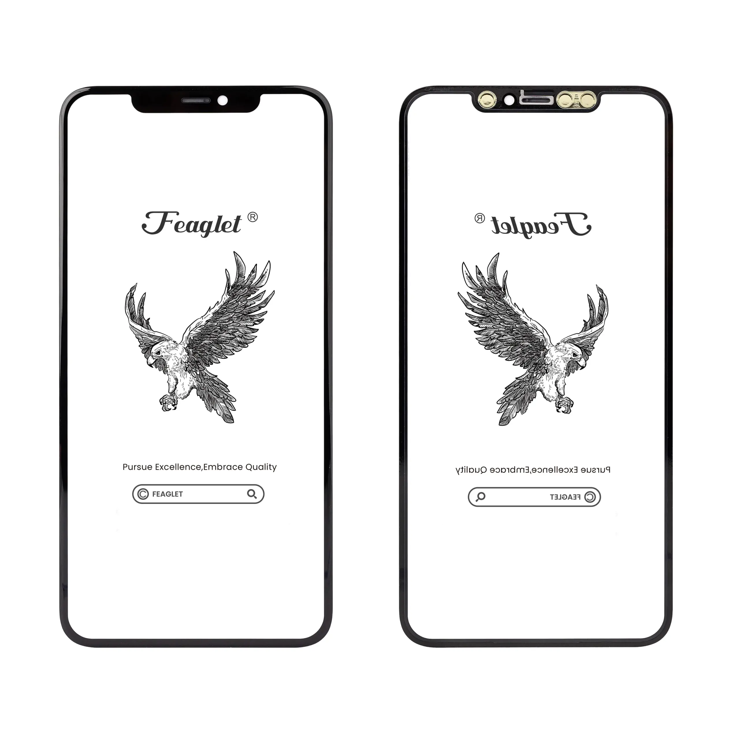 Feaglet 1:1 Outer Glass for iPhone Models, 10 Pack 3 Feaglet 1:1 Outer Glass for iPhone Models, 10 Pack - Image 3