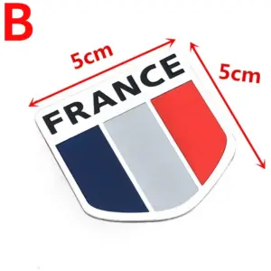 3D Aluminum France Flag Map Emblem Decal 12 Sed8be5fcfe824094973beb0d746915e1a