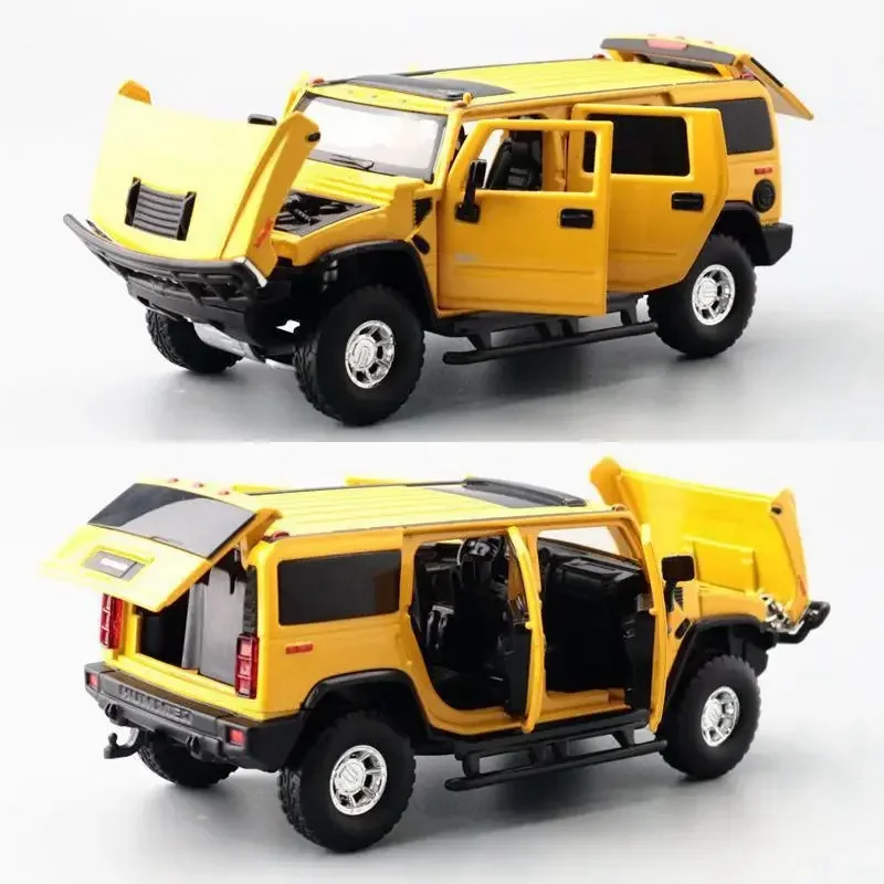 Hummer H2 1:32 Scale Diecast Model Blue 7 Hummer H2 1:32 Scale Diecast Model Blue - Image 7