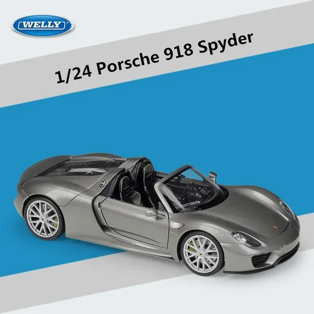 WELLY 1:24 Porsche 918 Spyder Diecast Model 7 WELLY 1:24 Porsche 918 Spyder Diecast Model - Image 7