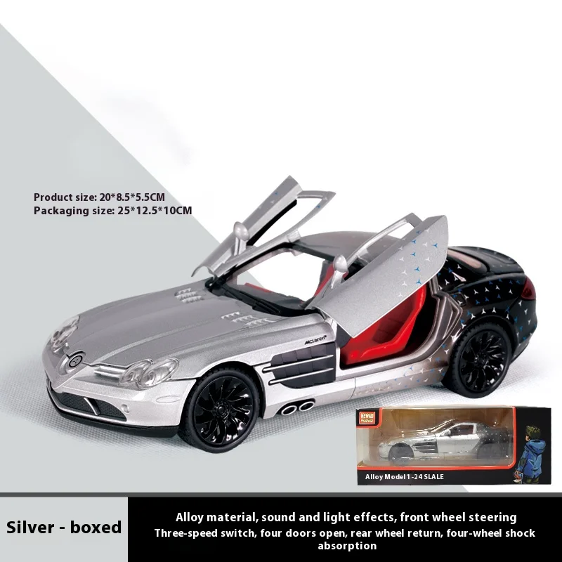 1:24 Scale Die-Cast SLR Sports Car Model 9 1:24 Scale Die-Cast SLR Sports Car Model - Image 9