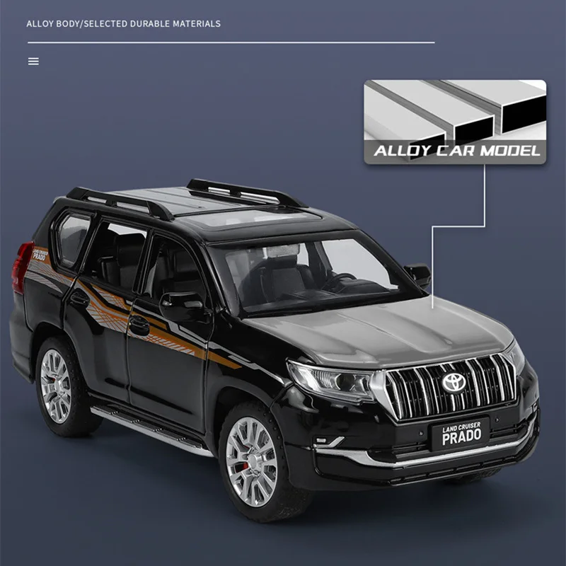 1/24 Scale Diecast Toyota PRADO Land Cruiser Model 2 1/24 Scale Diecast Toyota PRADO Land Cruiser Model - Image 2