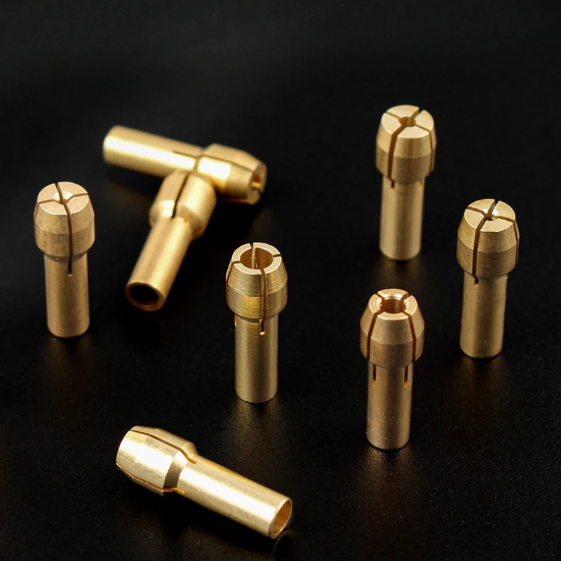 10-Piece Mini Drill Brass Collet Chuck Set 6 10-Piece Mini Drill Brass Collet Chuck Set - Image 6