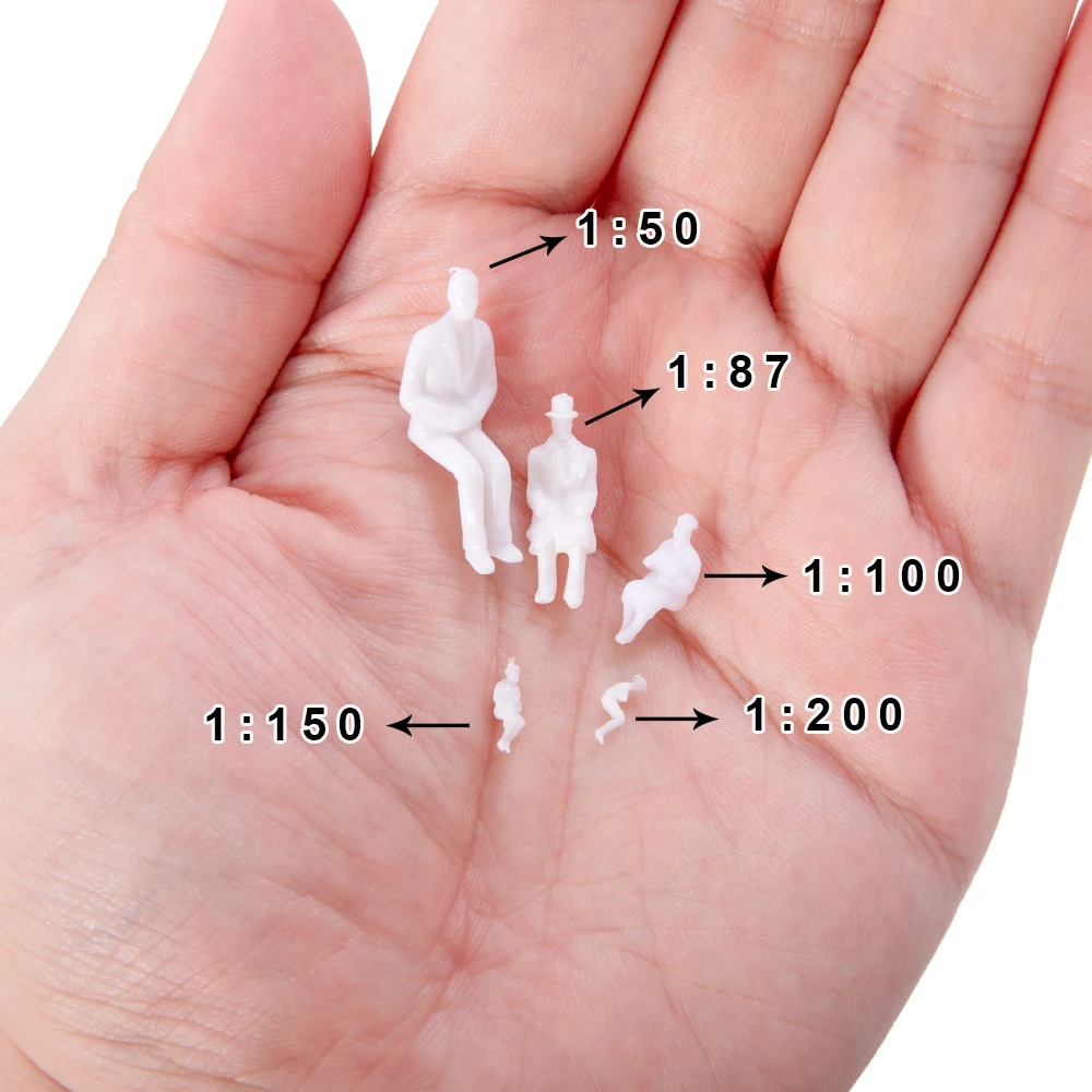 Micro People Model Sitting Figure Set 100 Pieces 5 Micro People Model Sitting Figure Set 100 Pieces - Image 5