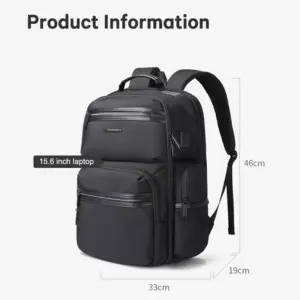 Anti Theft Laptop Backpack 46x33x19 cm Black 9 Sf160cd3ab392433b9762f3b1be761c70u