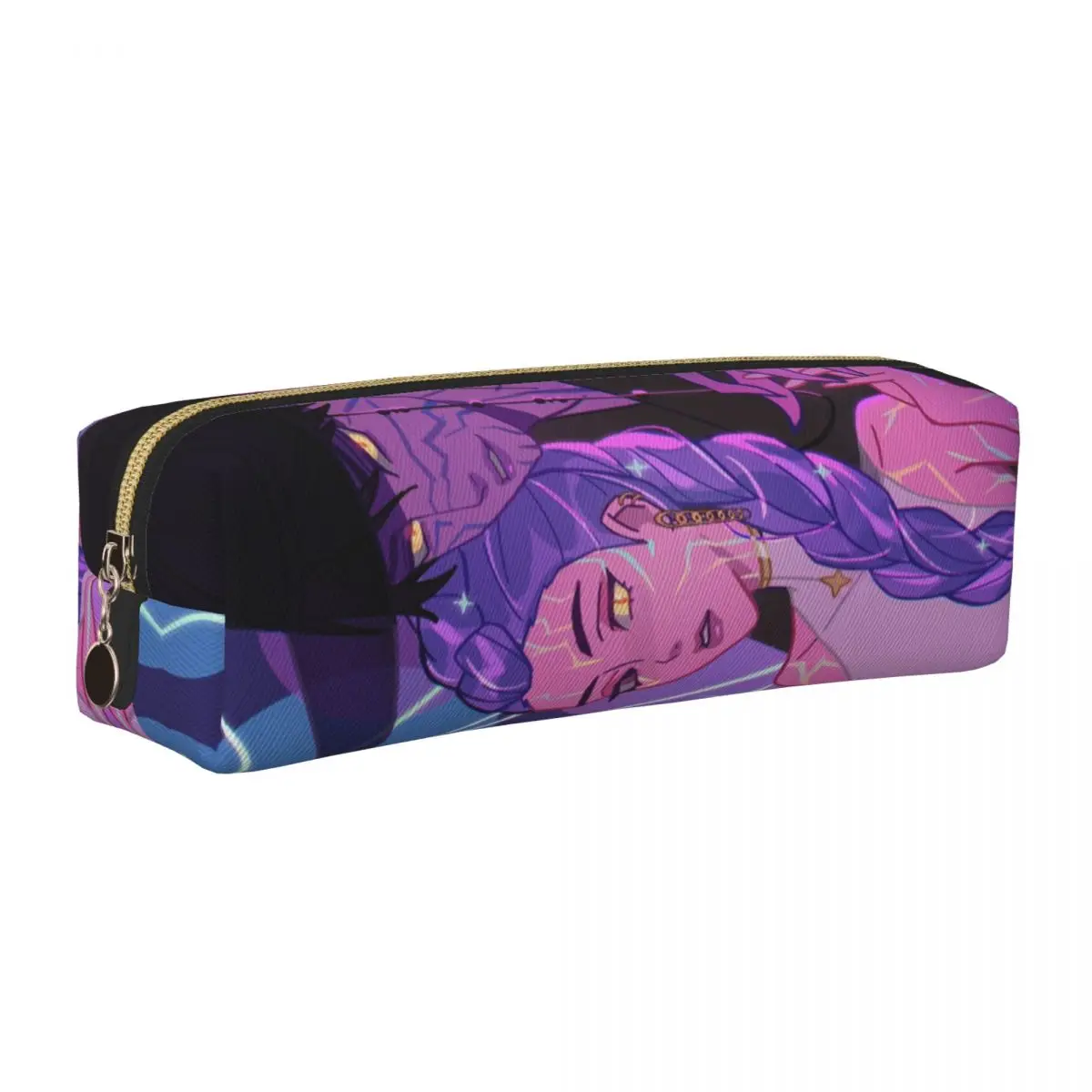 Huntrix Girl Leather Pencil Case for Students 13 Huntrix Girl Leather Pencil Case for Students - Image 13