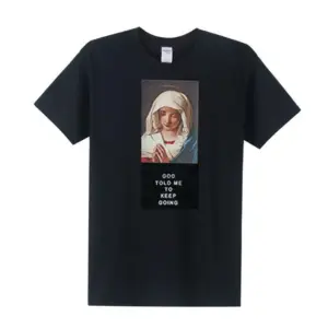 Virgin Mary Graphic Men’s Short Sleeve T-Shirt