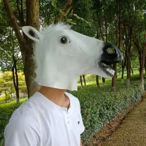 Realistic Adult Horse Head Mask - Fun Costume Accessory 9 Sf5867a6081e24428947c69dff4744173P