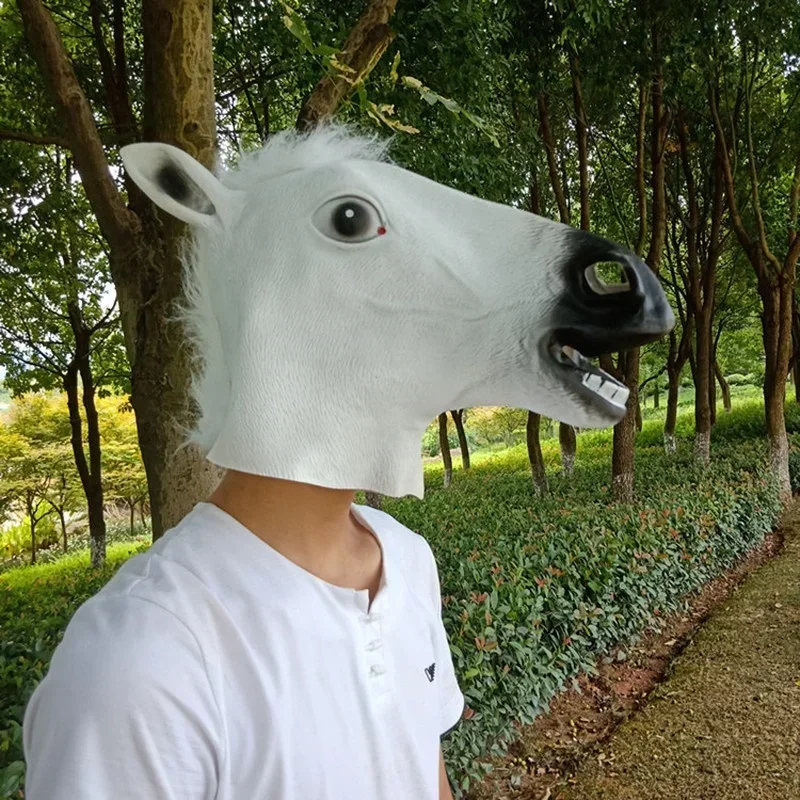 Realistic Adult Horse Head Mask - Fun Costume Accessory 4 Realistic Adult Horse Head Mask - Fun Costume Accessory - Image 4
