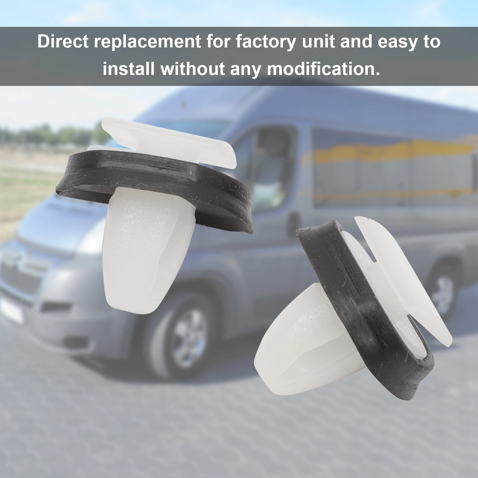 100 Pcs Car Door Trim Clips for Fiat, Peugeot, Citroen 5 100 Pcs Car Door Trim Clips for Fiat, Peugeot, Citroen - Image 5