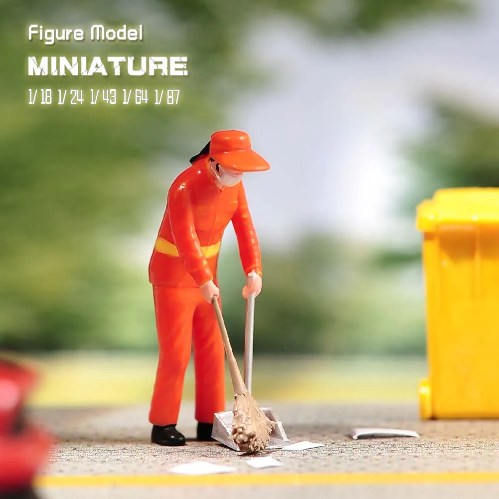 Vibrant Miniature Anime Street Cleaner Model 6 Vibrant Miniature Anime Street Cleaner Model - Image 6