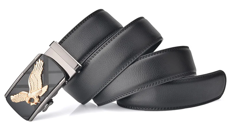 Men's Genuine Leather Belt with Eagle Buckle 5 Men's Genuine Leather Belt with Eagle Buckle - Image 5