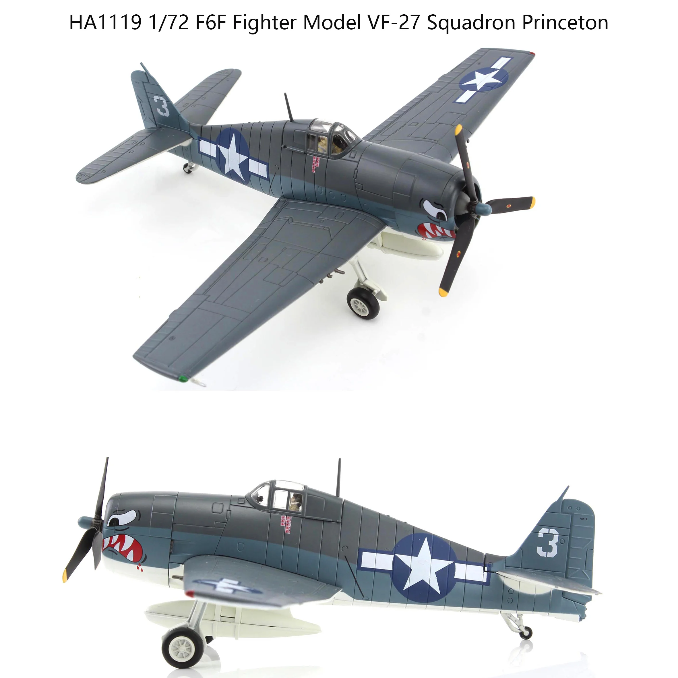 F6F-3 Hellcat 1:72 Scale Diecast Model 3 F6F-3 Hellcat 1:72 Scale Diecast Model - Image 3