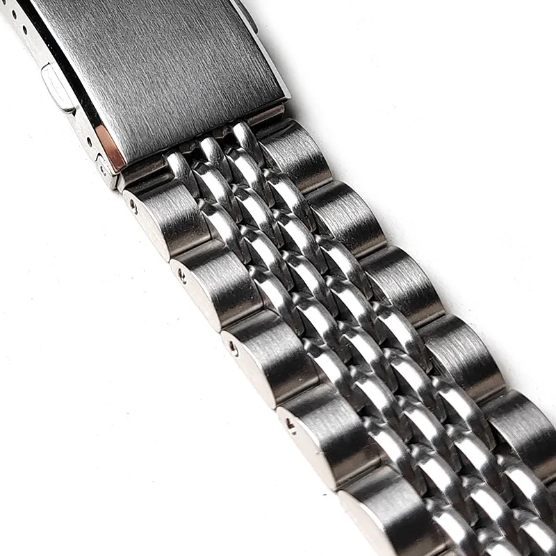 Luxury 316L Stainless Steel Watch Strap 20mm 22mm 6 Luxury 316L Stainless Steel Watch Strap 20mm 22mm - Image 6