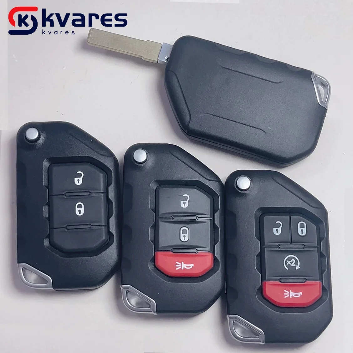 KVARES Keyless Flip Smart Key for Jeep Wrangler 3 KVARES Keyless Flip Smart Key for Jeep Wrangler - Image 3
