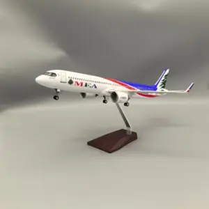 1/100 Scale Plane A321neo Model with LED Lights 7 Sf71f5ccbf7e344d48087a41b96bb2548A