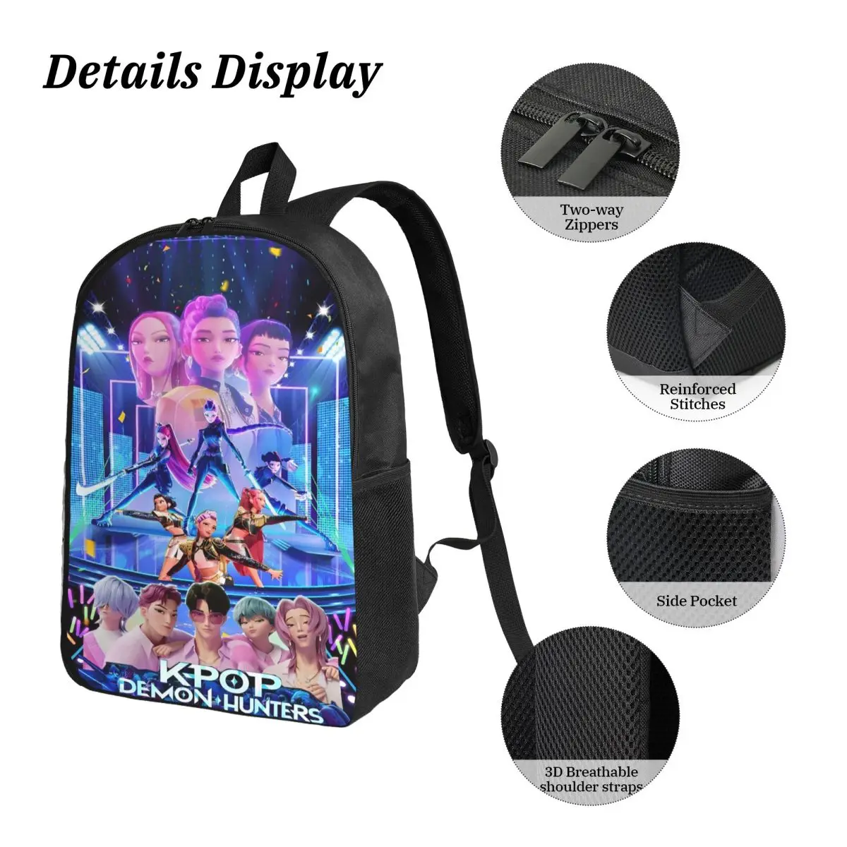 K-Pop Demon Hunters Backpack Lunch Box Set 3 K-Pop Demon Hunters Backpack Lunch Box Set - Image 3