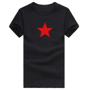 Classic Black T-Shirt with Star Graphic