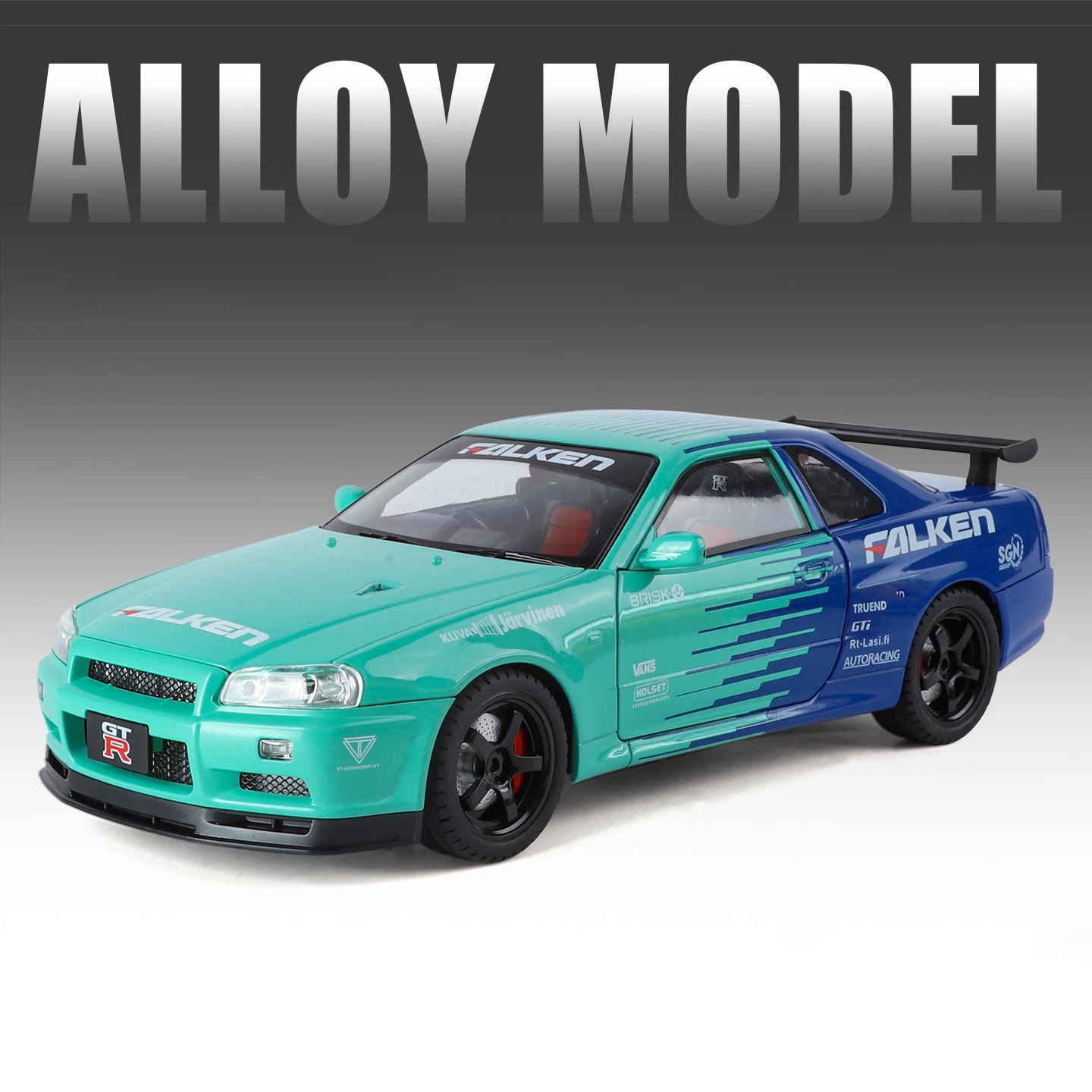 1/18 Nissan Skyline GTR R34 Scale Model Car 2 1/18 Nissan Skyline GTR R34 Scale Model Car - Image 2