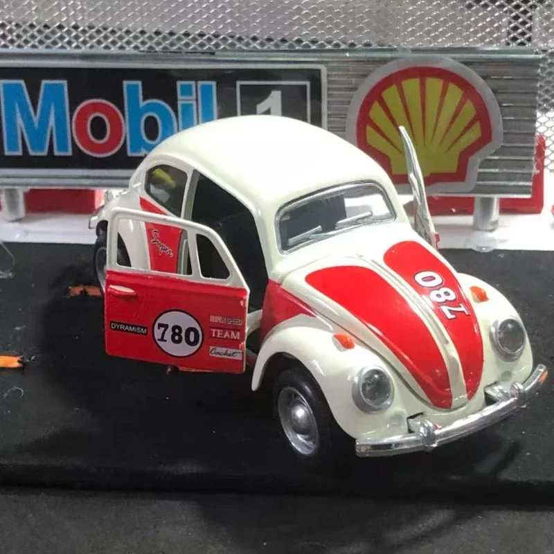 Classic 1:32 Scale Blue Beetle Diecast Model 5 Classic 1:32 Scale Blue Beetle Diecast Model - Image 5