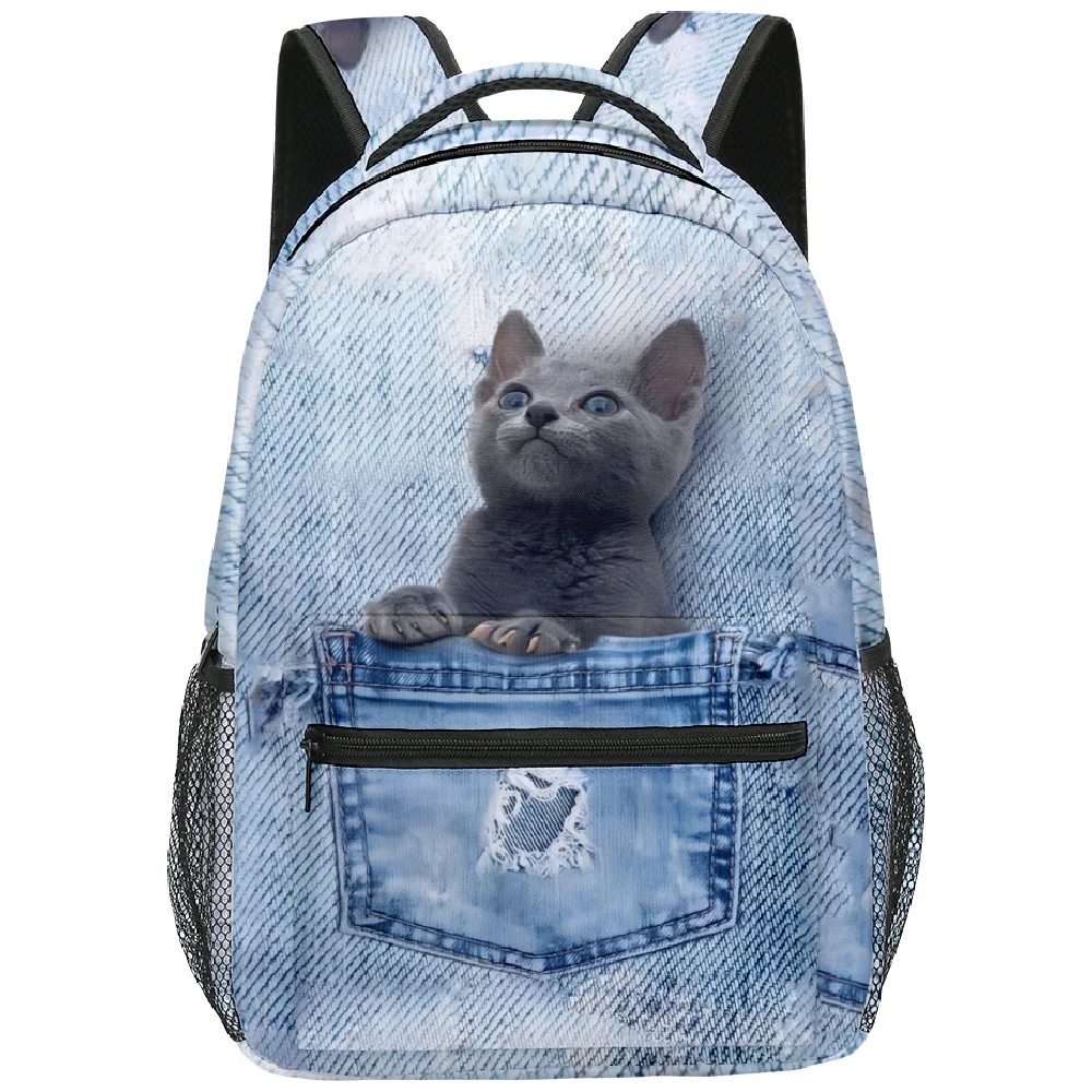 Cute Cat Pattern Waterproof Backpack 15 Cute Cat Pattern Waterproof Backpack - Image 15
