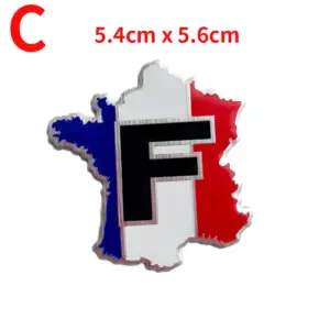 3D Aluminum France Flag Map Emblem Decal 14 Sfdc5ffd77ab44beab073bf00400b3720J