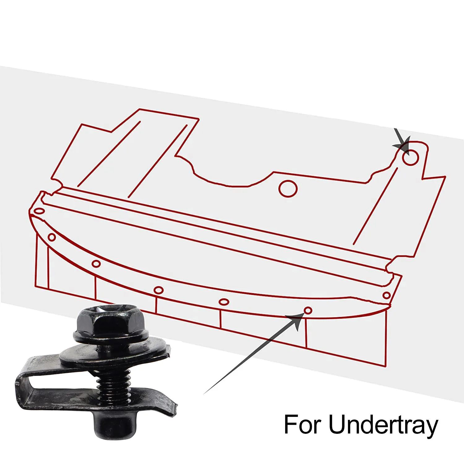 Durable Car Body Fasteners Set of 10 5 Durable Car Body Fasteners Set of 10 - Image 5