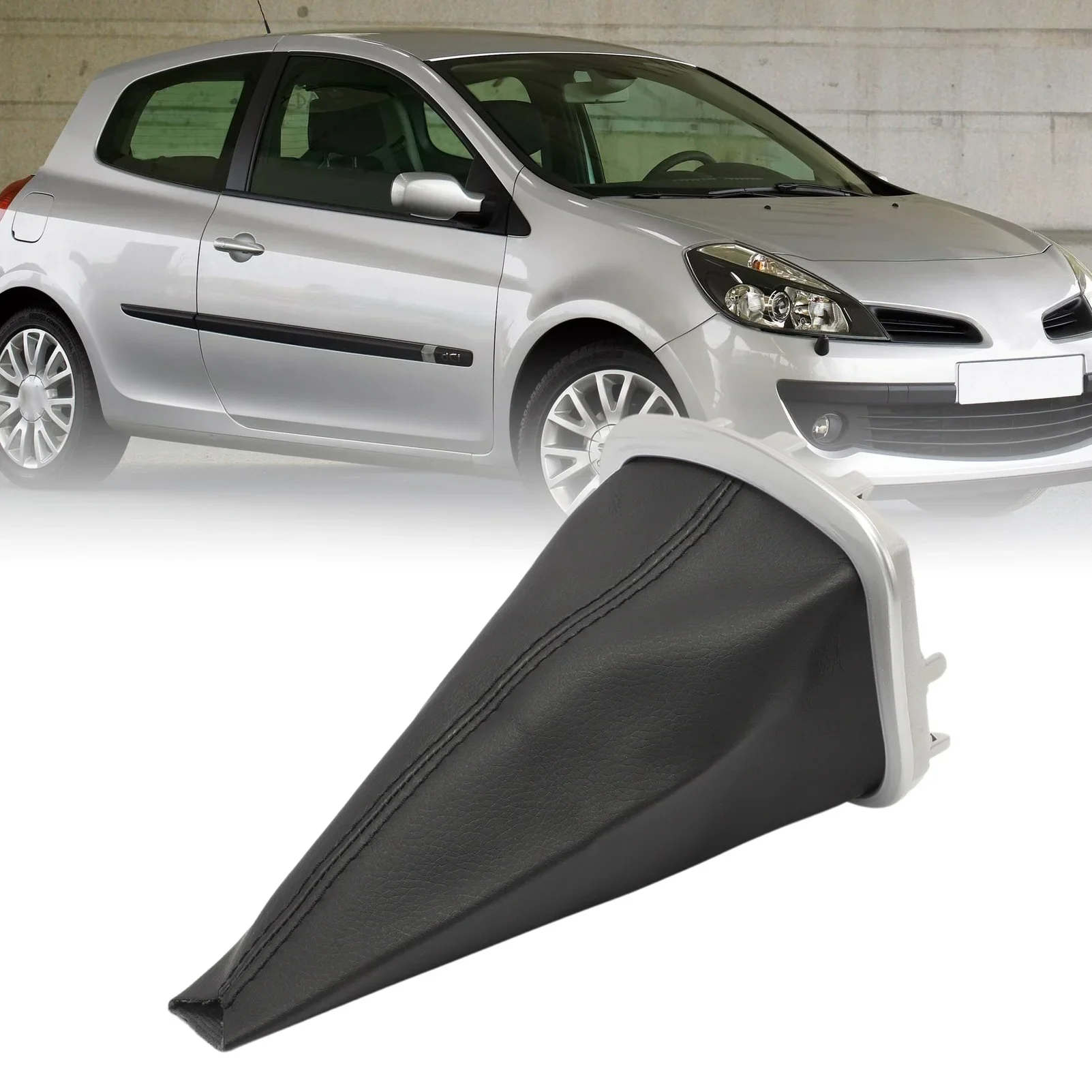 Renault Clio III Gearshift Dust Cover Chrome 3 Renault Clio III Gearshift Dust Cover Chrome - Image 3