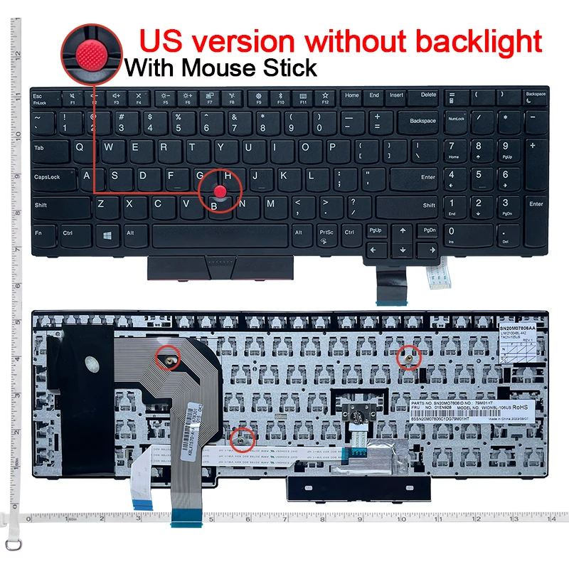 Lenovo T570 T580 P51S P52S Laptop Keyboard 3 Lenovo T570 T580 P51S P52S Laptop Keyboard - Image 3