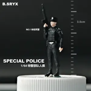 1/64 Scale Tactical Police Miniature Figures Set 14 Sff2137de3a3e41329a1f76d5538b083aA