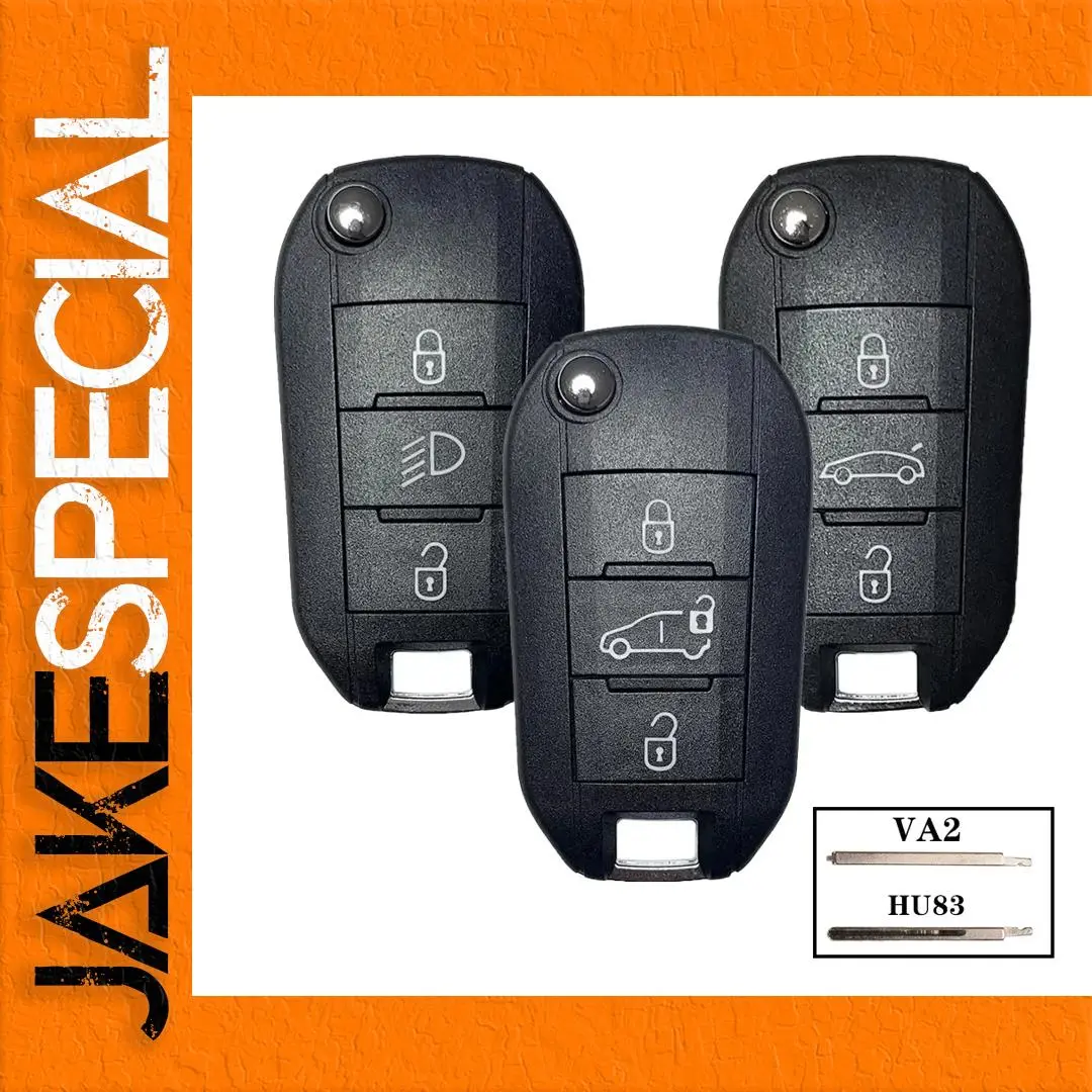 Flip Remote Car Key Shell for Citroen Peugeot 1 Flip Remote Car Key Shell for Citroen Peugeot