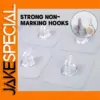 Transparent Self-Adhesive Hooks Pack Options