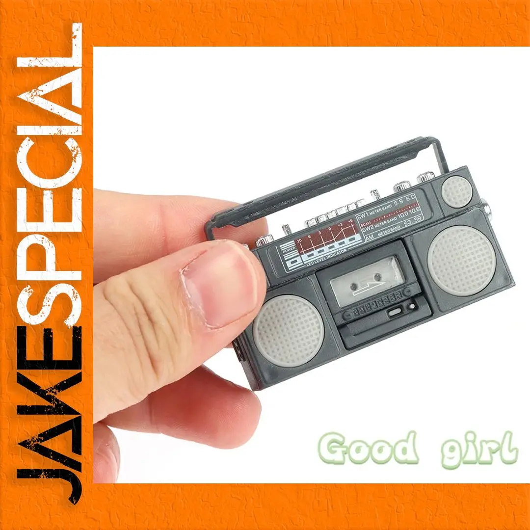 Miniature Vintage Tape Recorder for Dollhouse 1 Miniature Vintage Tape Recorder for Dollhouse