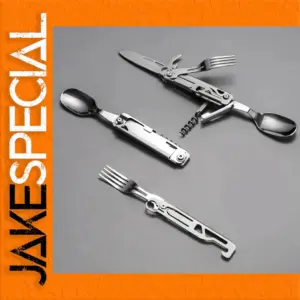 Portable Multi-Function Stainless Steel Cutlery Set