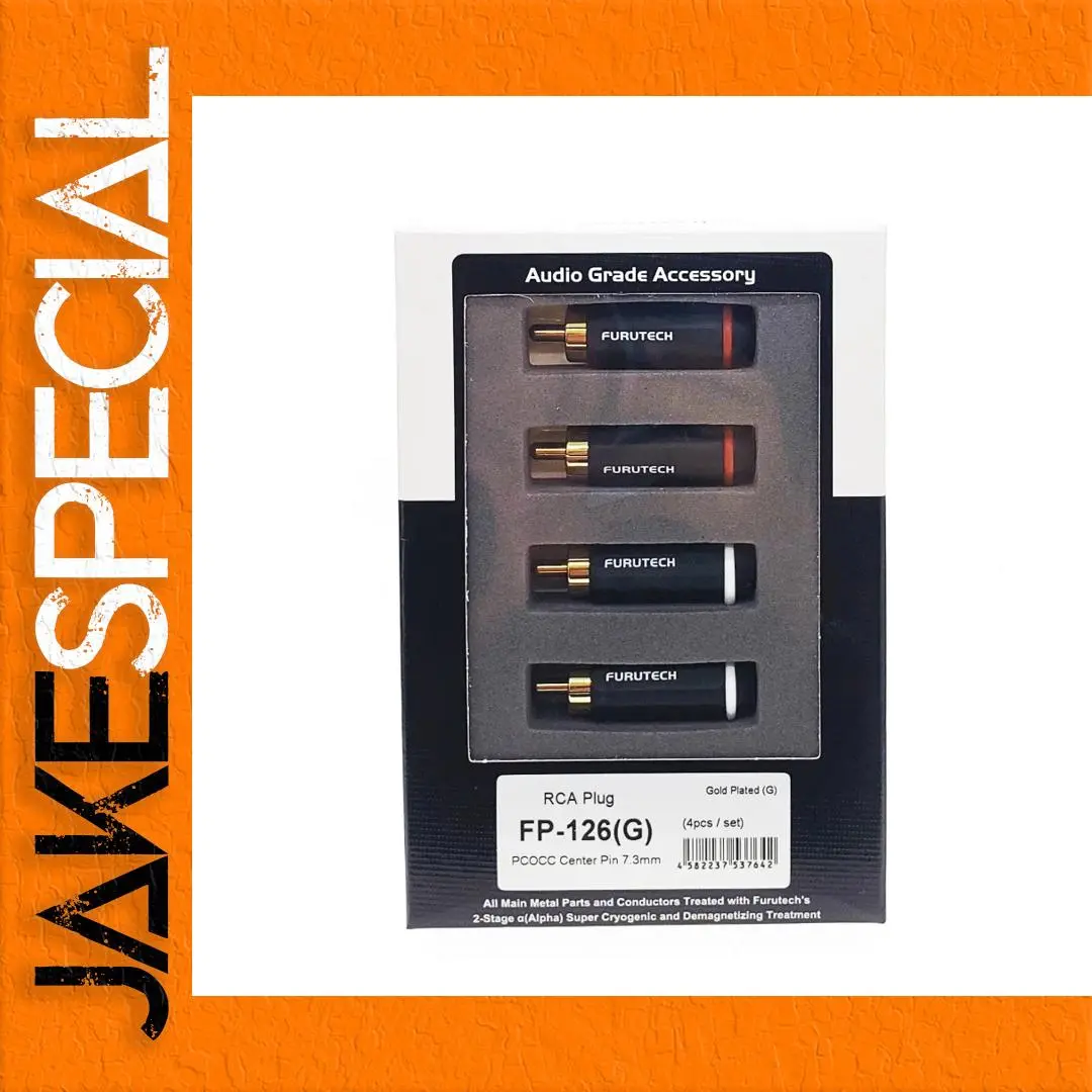 FP-126G RCA Connectors Set - 4 High-Performance 1 FP-126G RCA Connectors Set - 4 High-Performance
