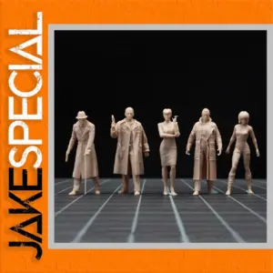 5-Piece Miniature Figures Set for Model Enhancements