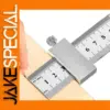 Precision Metal Ruler with Adjustable Sliding Block