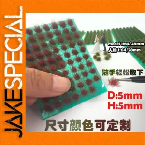 Set of 70 Miniature Static Grass Tufts