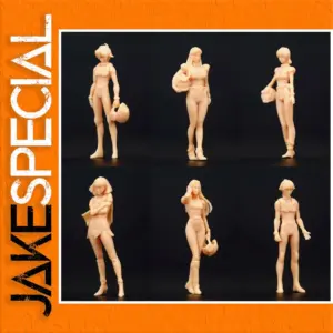 Set of Six Resin Miniatures for Painting