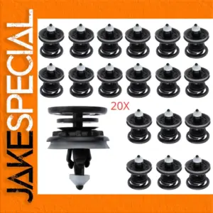 20-Pack VW & Porsche Nylon Fasteners for Interior