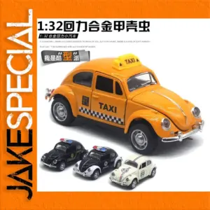 1:32 Scale Diecast Volkswagen Beetle Taxi Model