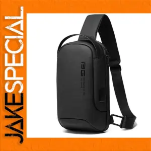 Multifunctional Waterproof Crossbody Bag Black