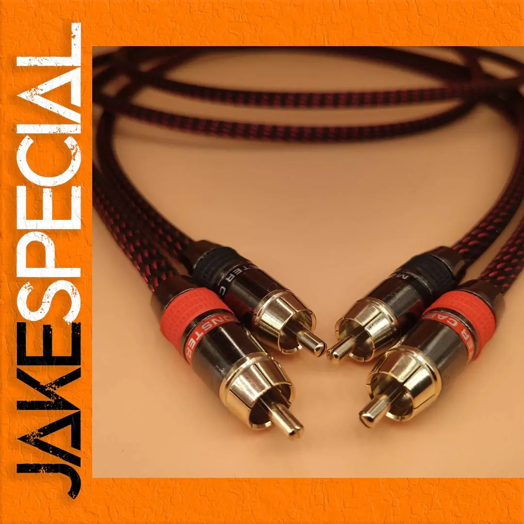 Hi-Fi Monster RCA Audio Cable 24k Gold-Plated 1 Hi-Fi Monster RCA Audio Cable 24k Gold-Plated