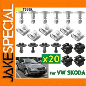 20-Piece Clip Kit for VW Passat & SKODA